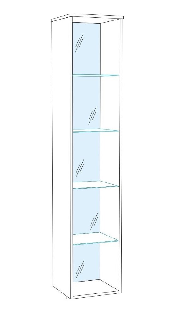 Пенал-витрина Ливорно ЛШ-7, дуб сонома 