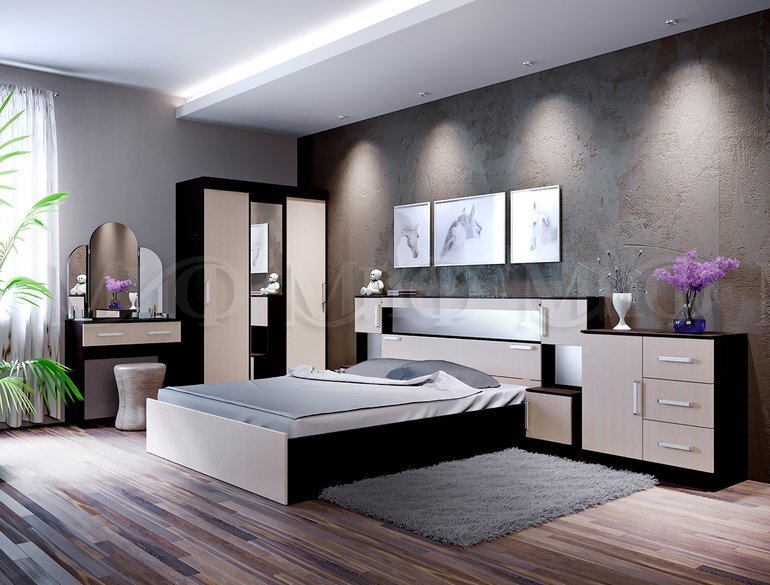 Модульная спальня Бася 