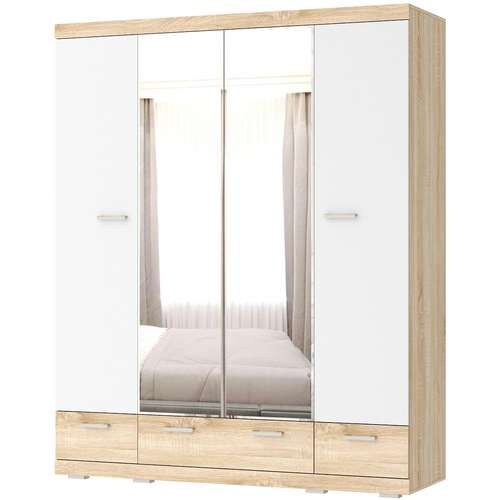 Шкаф Соната ШСЗ-1800, Сонома/Белый глянец  