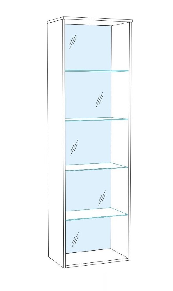 Пенал-витрина Ливорно ЛШ-8, дуб сонома 