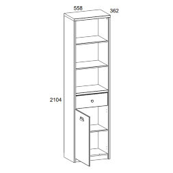 Шкаф открытый 1D1S/D2 DIESEL