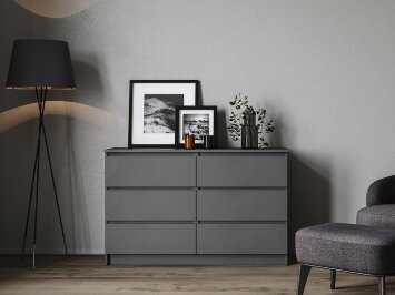 Комод Мори МК 1200.6 графит