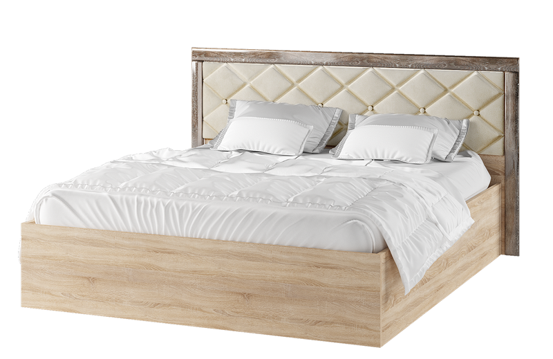 Кровать Мадлен (дуб сонома/дуб шале мореный)   