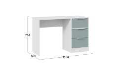 Стол письменный Тип 1 Марли серо-голубой