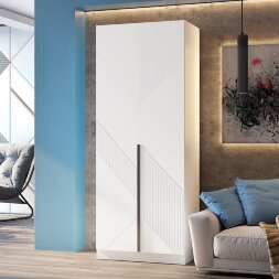 Шкаф Палермо 2-х створчатый, Белый матовый