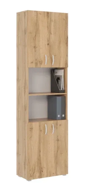 Стеллаж Офис 600 6 полок, 2 комплекта дверей 