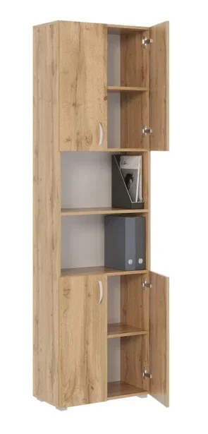 Стеллаж Офис 600 6 полок, 2 комплекта дверей 