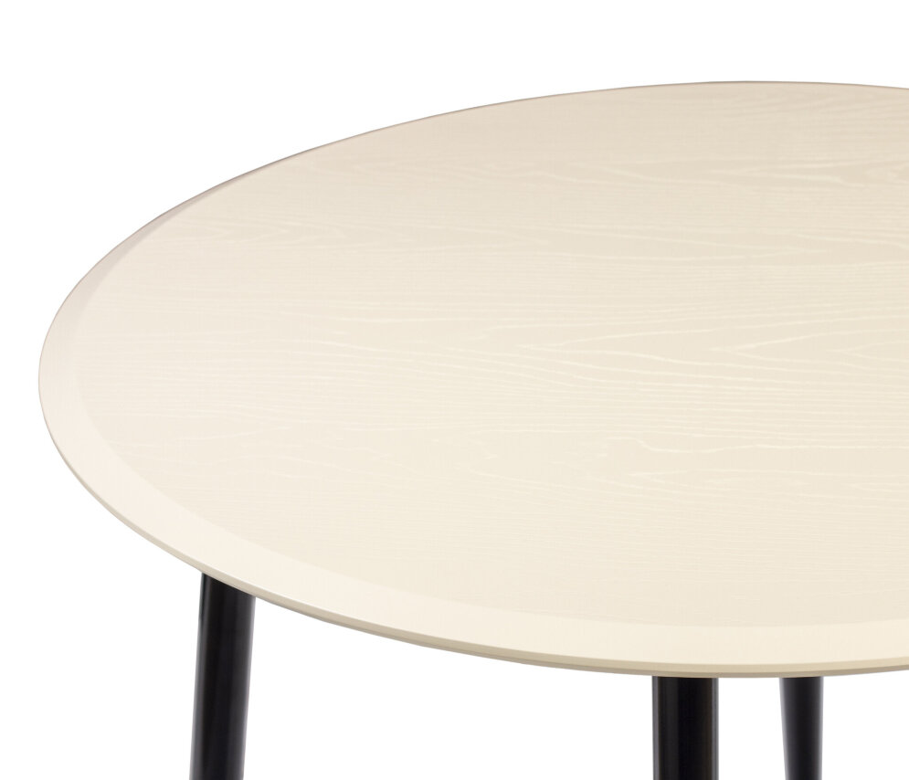 Стол круглый Сканди 1050 опоры черные 