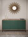 Комод КМ-1 Brass (Брасс), изумруд 