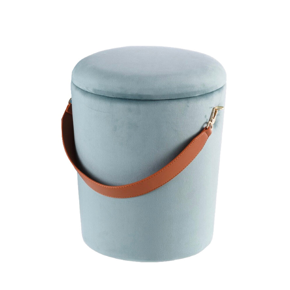 Пуф круглый Бакет, серый 