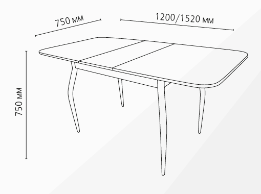 Стол обеденный Прага-2 раздвижной опоры массив МТ1 