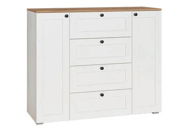 Комод Остин 16.221 белый шагрень 