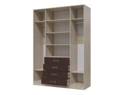 Шкаф 4х дверный с ящиками Румба