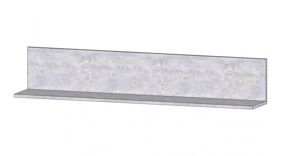 Полка ПЛ-01 Даллас, Цемент светлый 