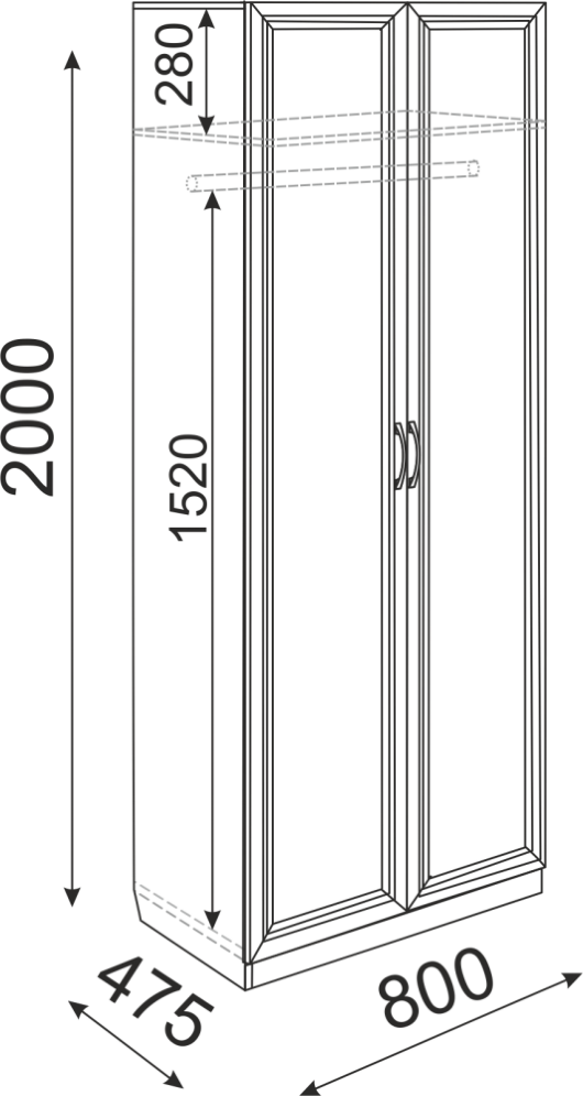 Шкаф Остин М02 