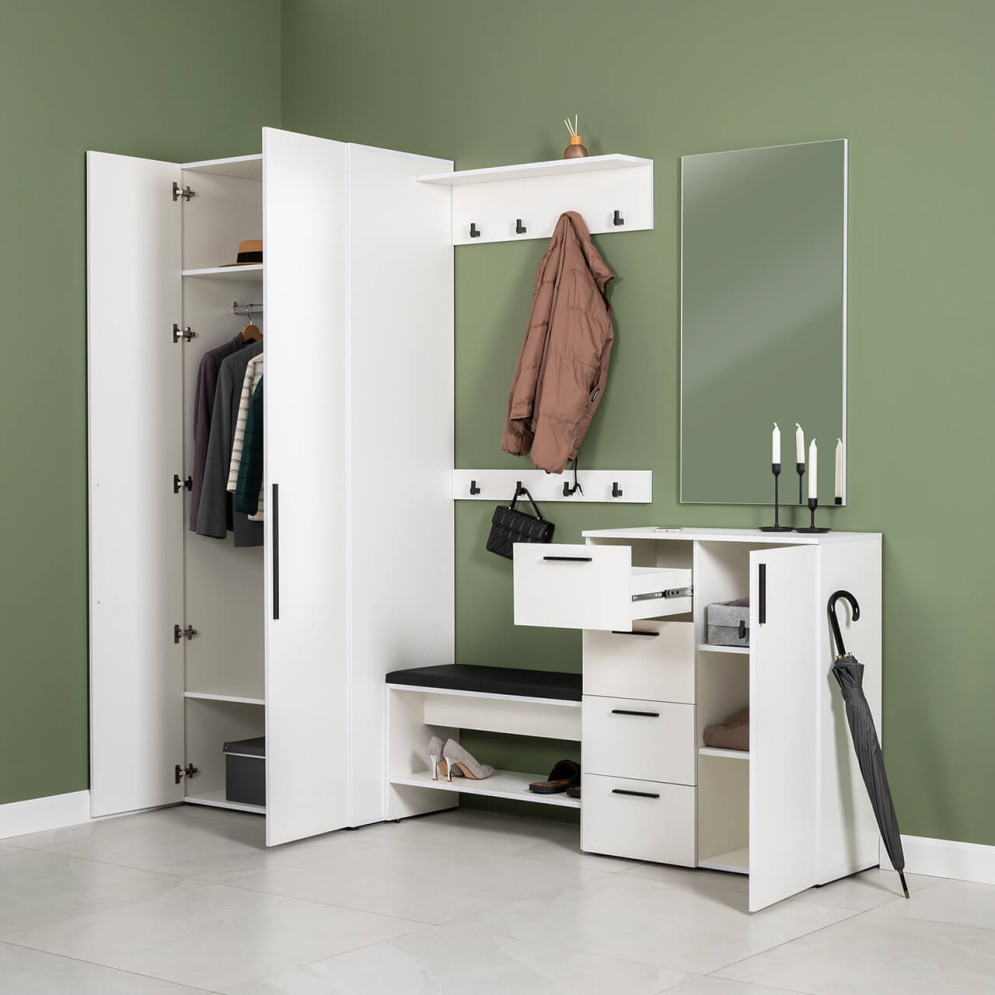 Модульная прихожая Эйр, Белый 