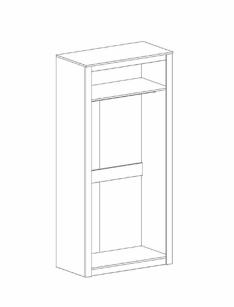 Шкаф 2х-дверный Даллас 