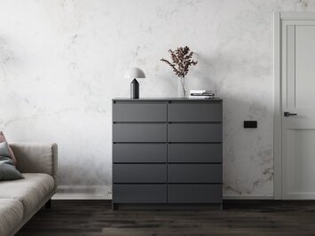 Комод Мори МК 1200.10/2 графит