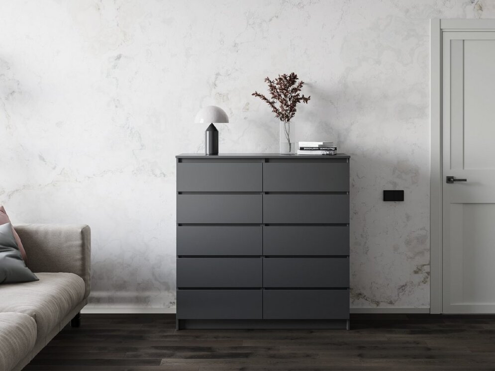 Комод Мори МК 1200.10/2 графит 