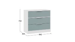 Комод Марли серо-голубой