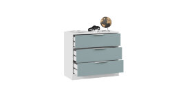 Комод Марли серо-голубой