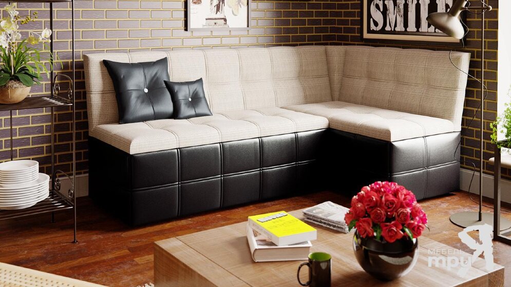 Кухонный уголок со спальным местом Домино, рогожка  