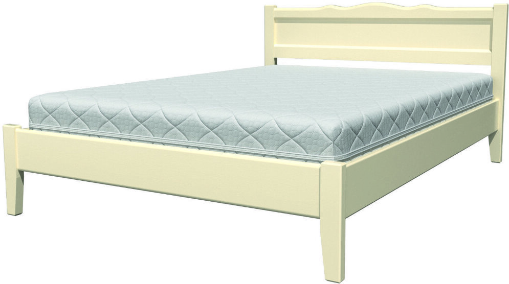 Кровать из массива Карина-7, слоновая кость 