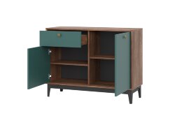 Комод КМ-3 Brass (Брасс), изумруд