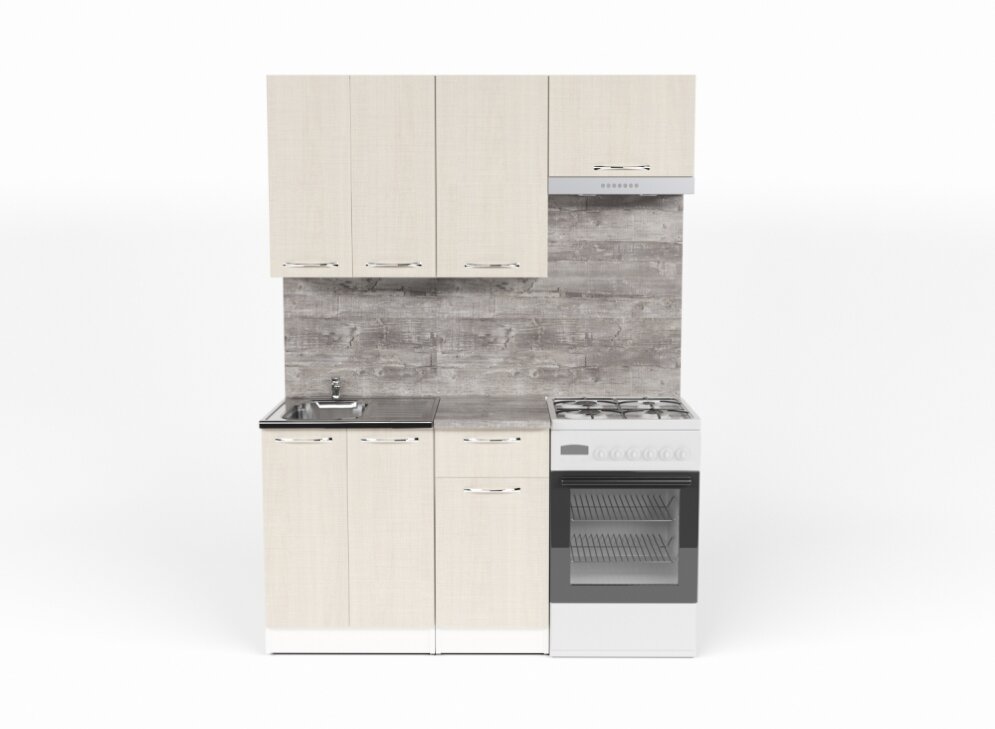 Кухонный гарнитур Лариса нормал 2, 150 см 