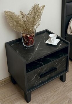 Тумба прикроватная Айрис, Антрацит