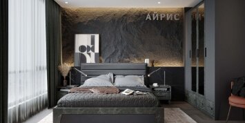 Тумба прикроватная Айрис, Антрацит