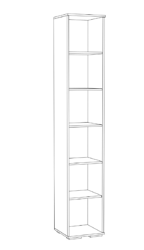 Пенал с полками Ливорно ЛШ-1, дуб сонома 