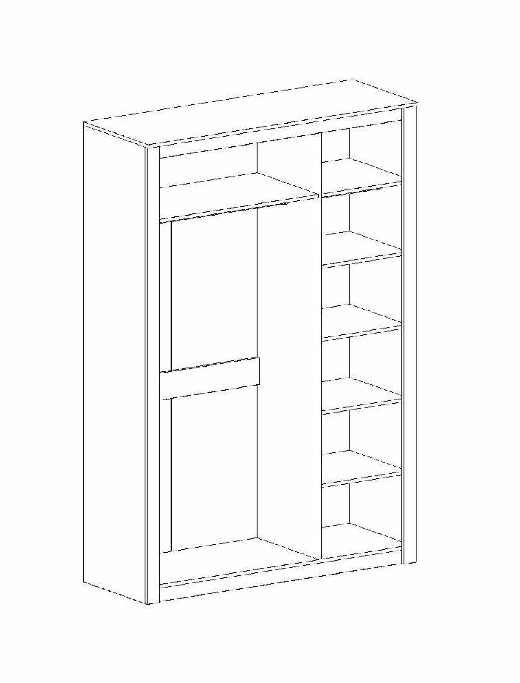 Шкаф 3х-дверный Даллас  