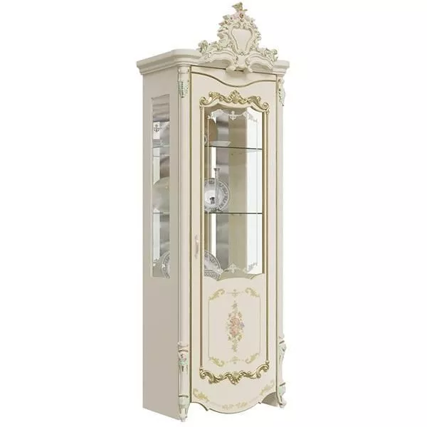 Витрина однодверная Шейх, Слоновая кость 