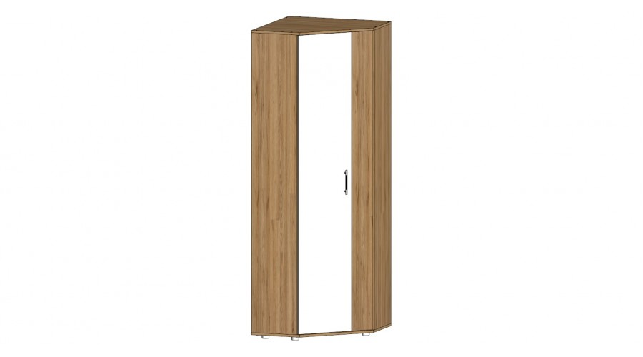 Шкаф угловой Инфинити, Дуб Крафт/Белый 