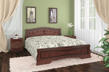 Кровать из массива Карина-6 Тахта, орех
