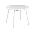 Стол круглый раздвижной Сканди 1050 опоры белые 