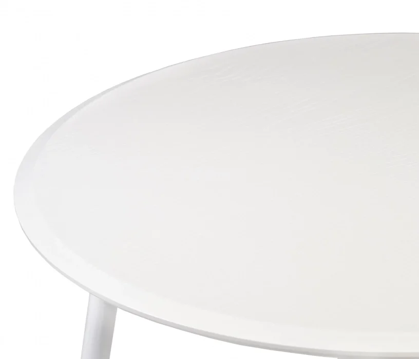 Стол круглый раздвижной Сканди 1050 опоры белые 