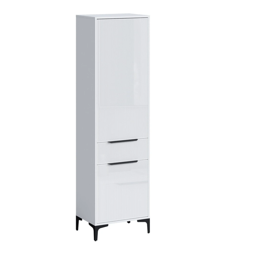 Пенал Кимберли, Белый/Белый глянец 