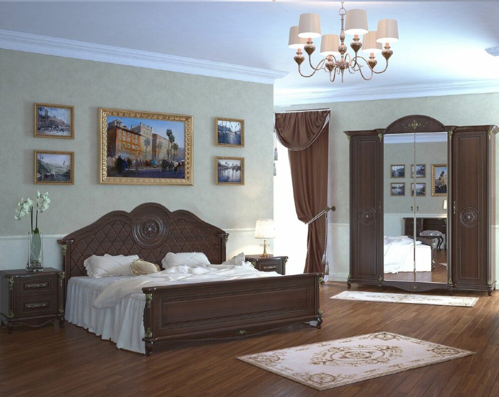 Модульная спальня Да Винчи, Орех 