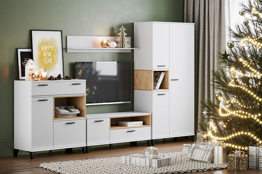 Тумба-комод Bergen НМ 013.80, белый 