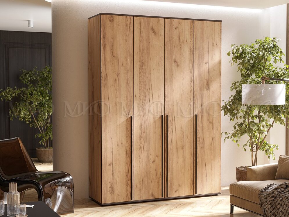 Шкаф четырехдверный Норд, Дуб крафт 