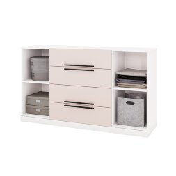 Комод Палермо, Белый/Матовый беж