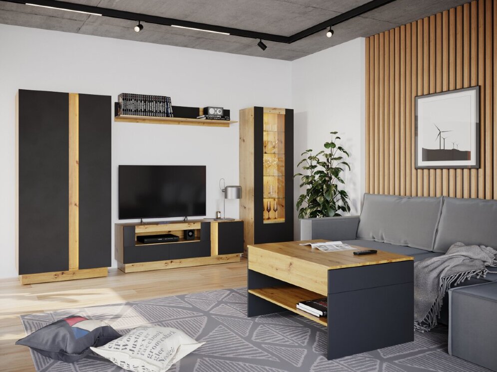 Шкаф 2х дверный Modo (Модо), черный 