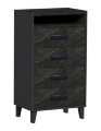 Комод 4 ящика Айрис, Антрацит 