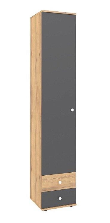 Шкаф для белья Лойс 83 (фасад Графит)  