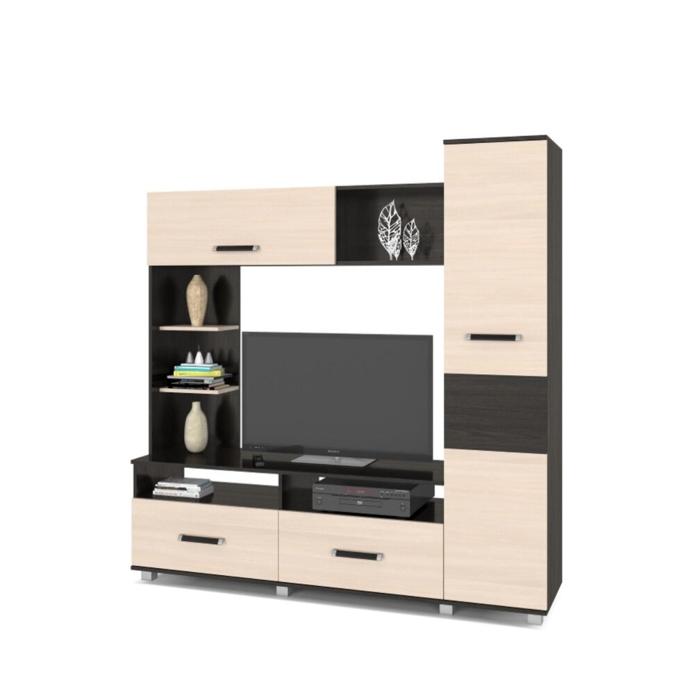 Мини-стенка Виора, Венге/Млечный дуб 