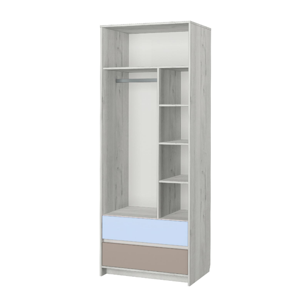 Шкаф 2-х створчатый Зефир, голубой 