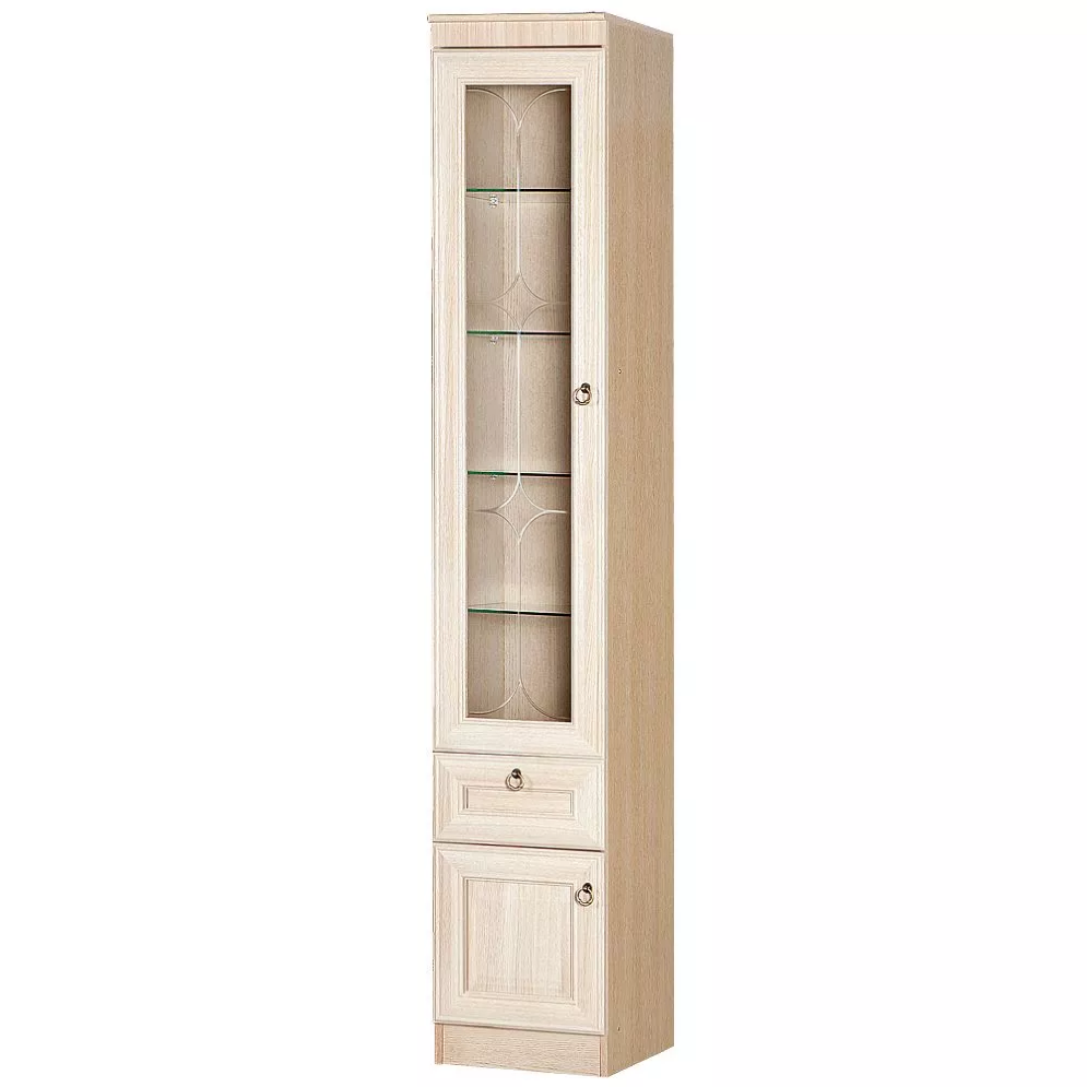 Шкаф-пенал витрина Инна 604, Денвер светлый 