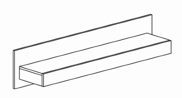Полка навесная 586 (серия 4) 